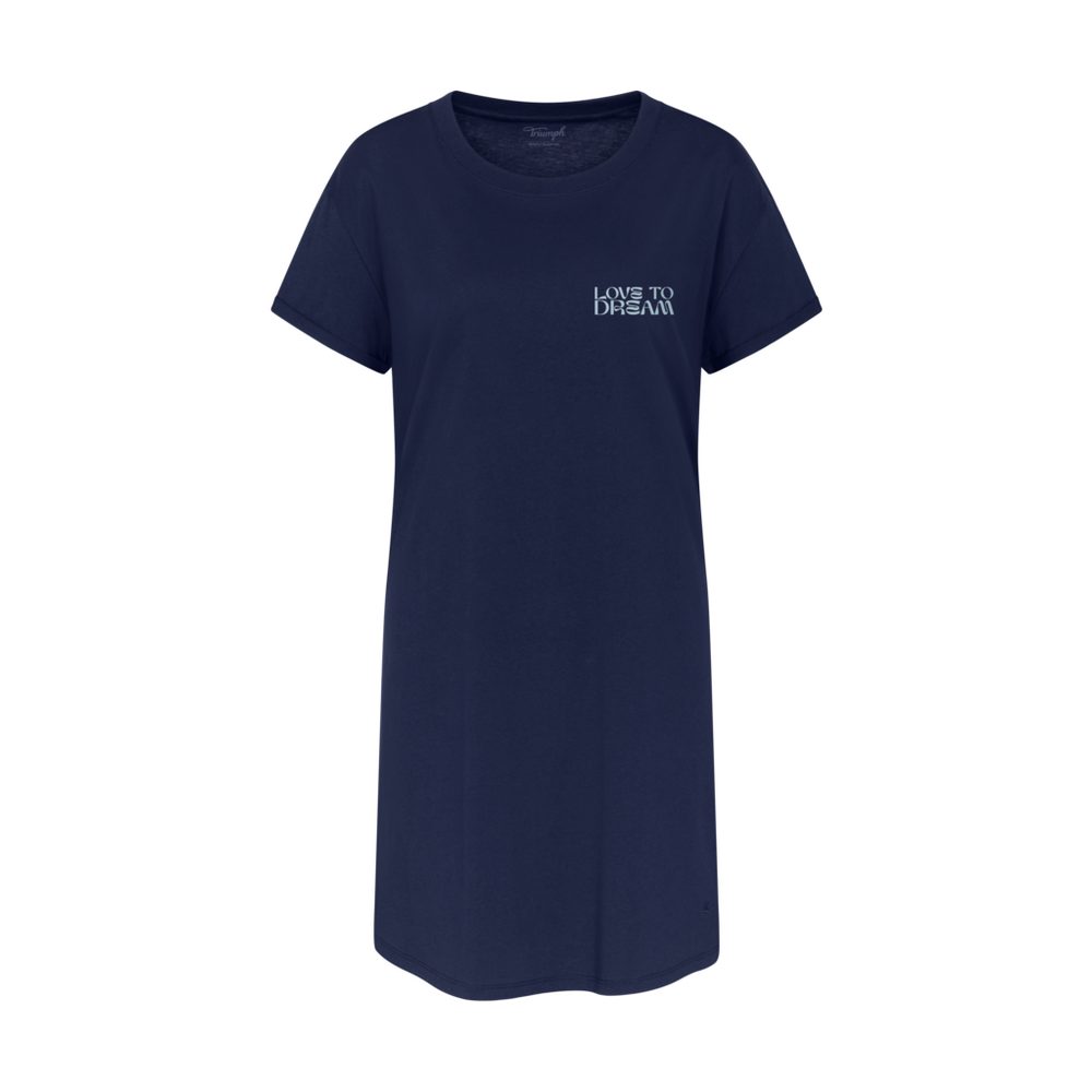 nachthemd korte mouw - Nightdresses NDK X - Blauw 6047