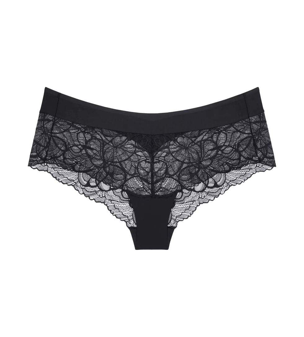 hipster - Body Make-Up Illusion Lace Shorty R* - Zwart