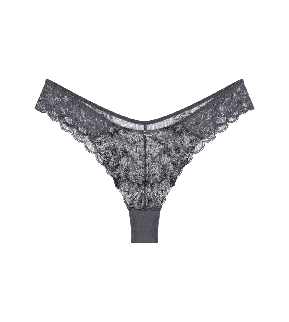 String - Sensual Spotlight highleg brazilian - (00DK) PEBBLE GREY