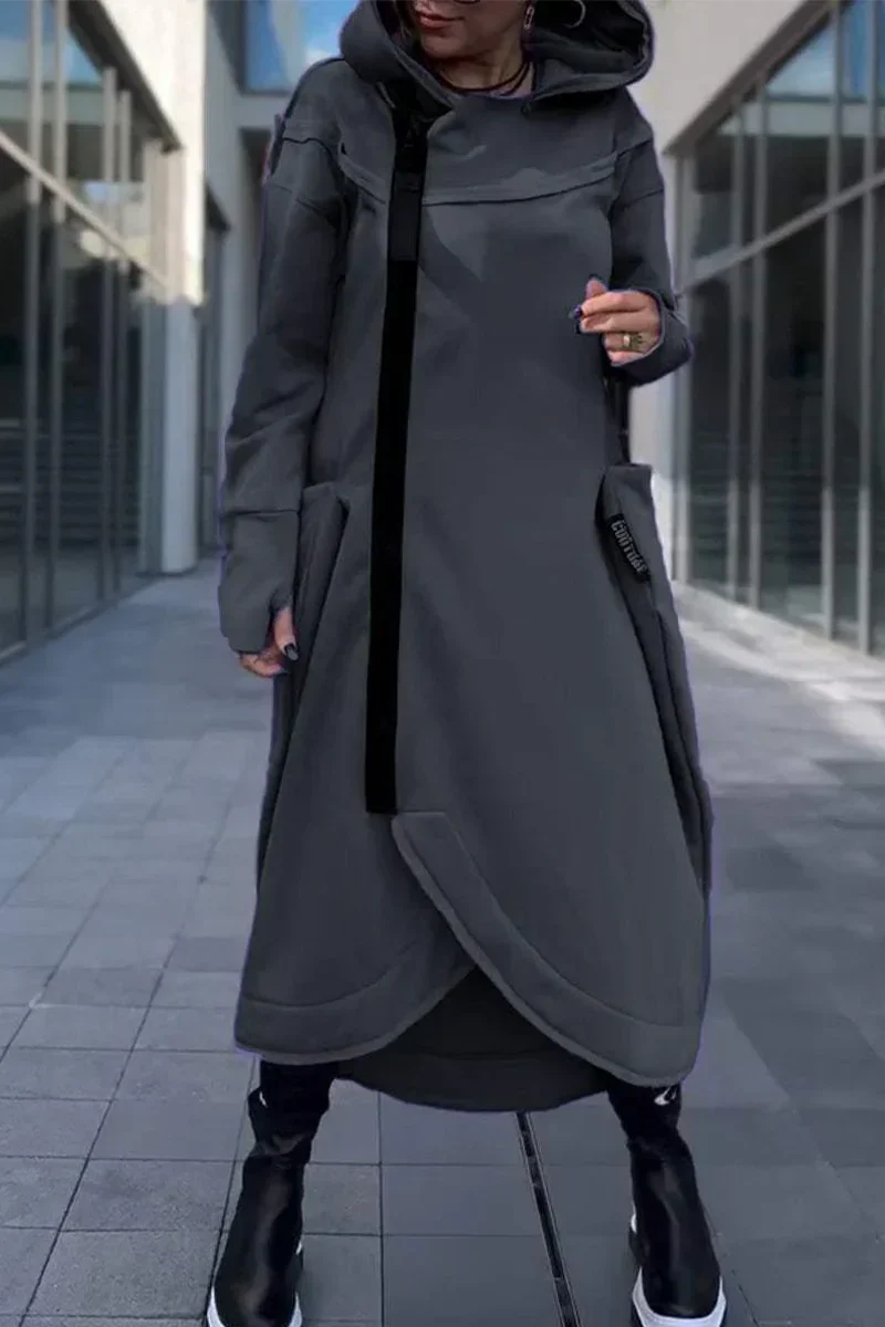 MANA™ | HOODIE LUNGO CON ZIP IN TESSUTI LEGGERI E TRASPIRANTI
