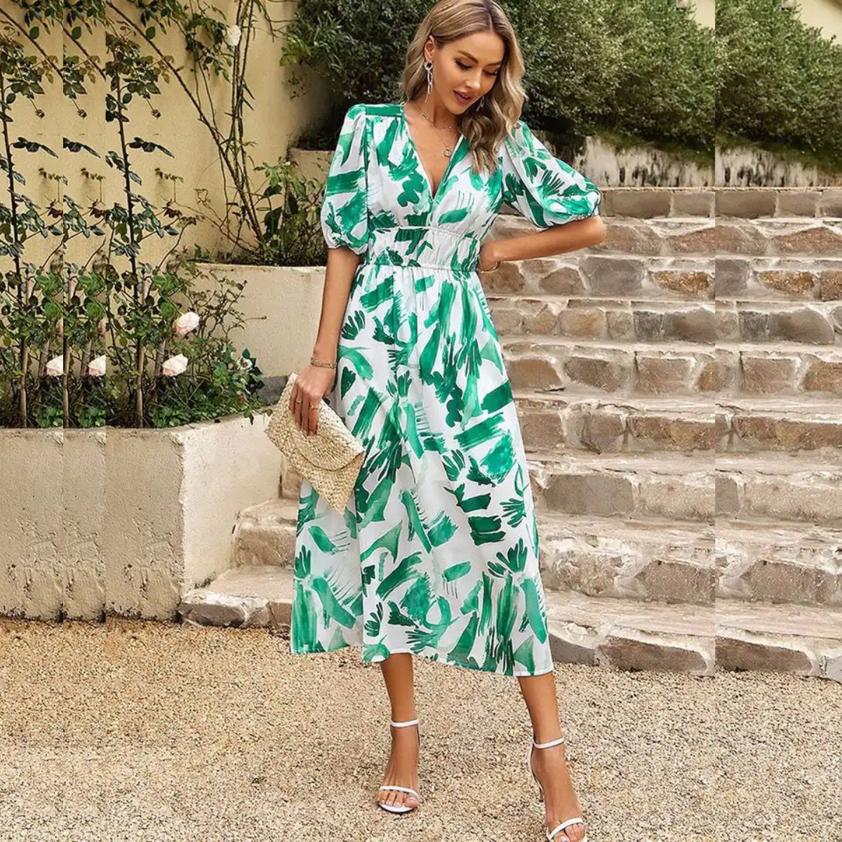 Mira Print Dress