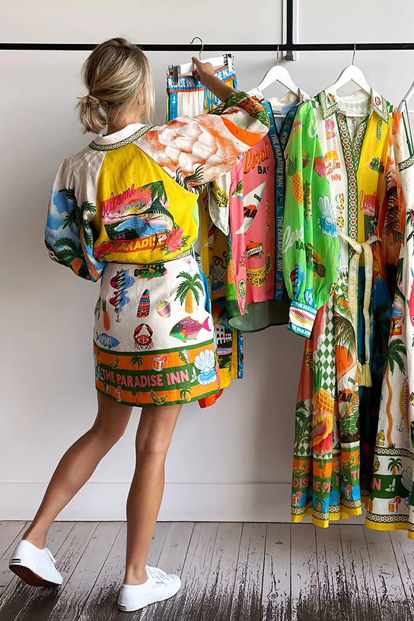 Tropical Postcard Dress