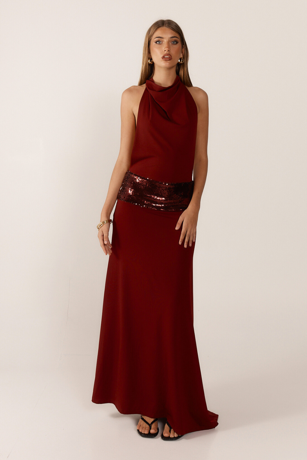 Jade Sequin Gown