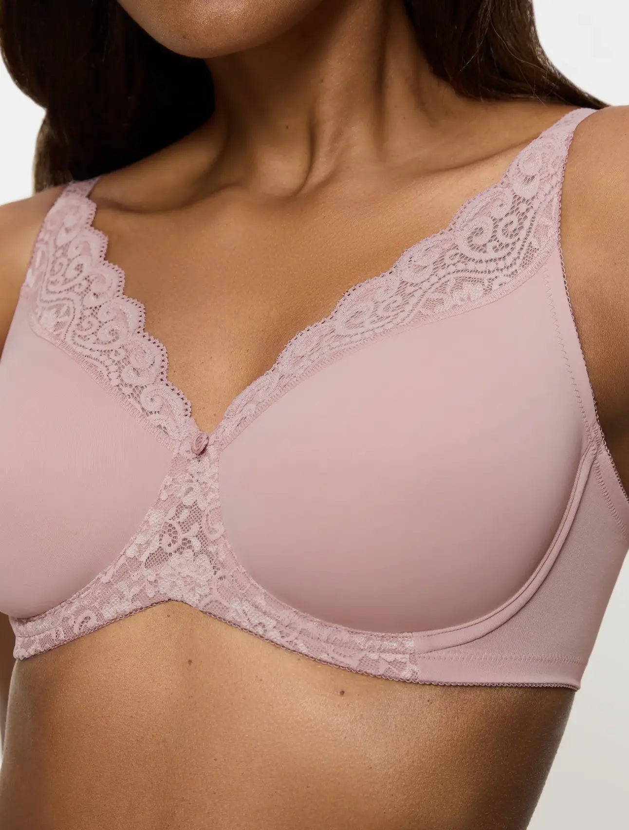 Beugel BH naadloos minimizer - Amourette W01 R - 1347 Mauve rose