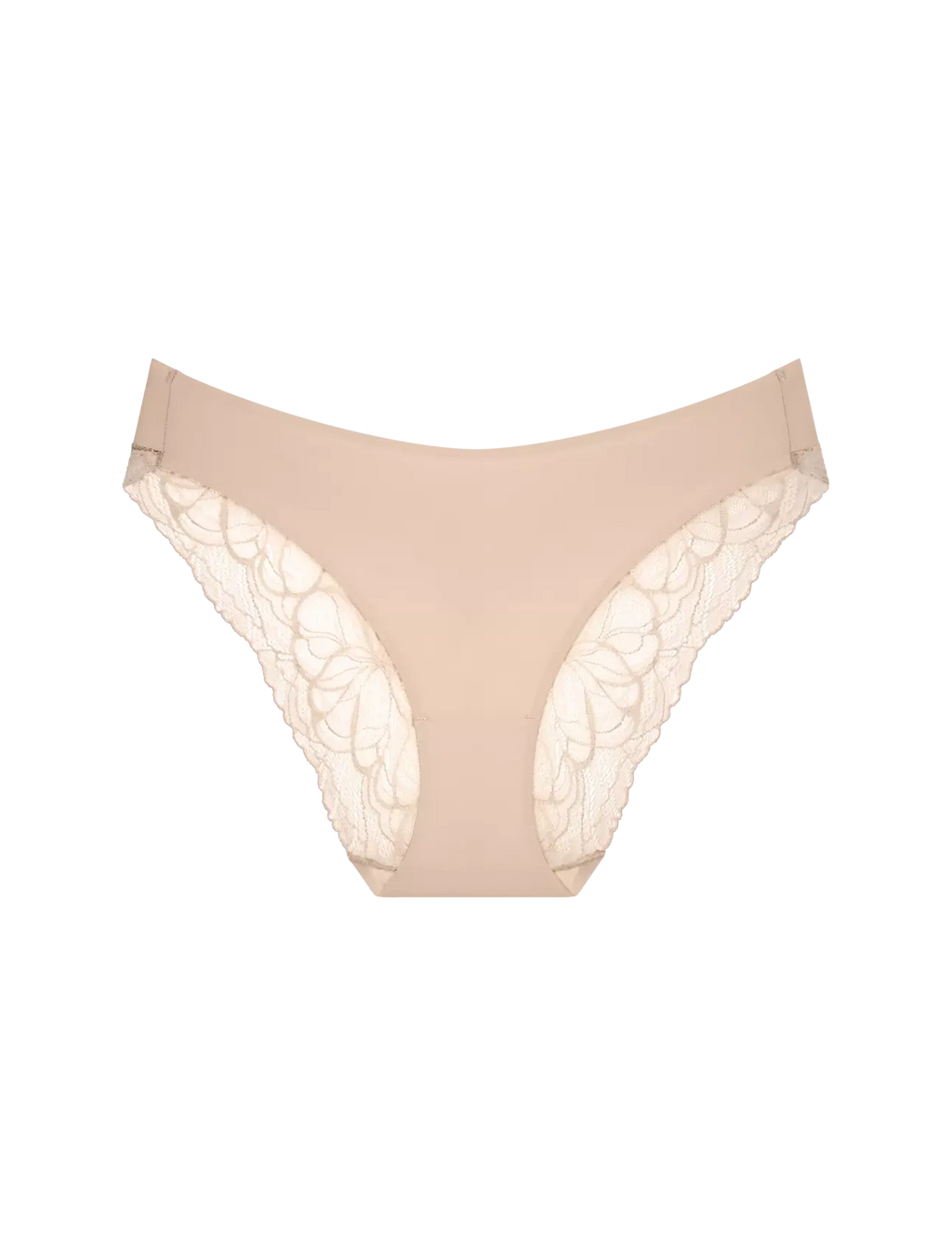 lyxig underkjol - Body Make-Up Illusion Lace highleg Tai - Svart och hudfärgad