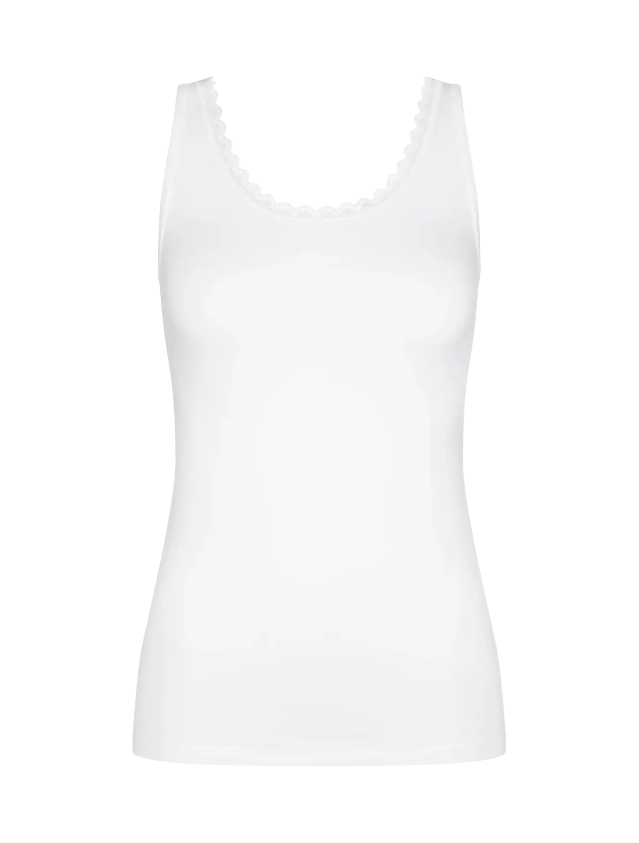 Hemd met kant - Feel Of Cotton Tank Top O - 2 kleuren