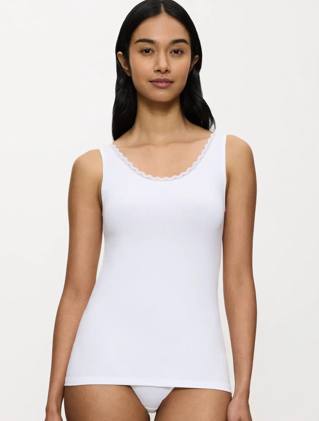 Hemd met kant - Feel Of Cotton Tank Top O - 2 kleuren
