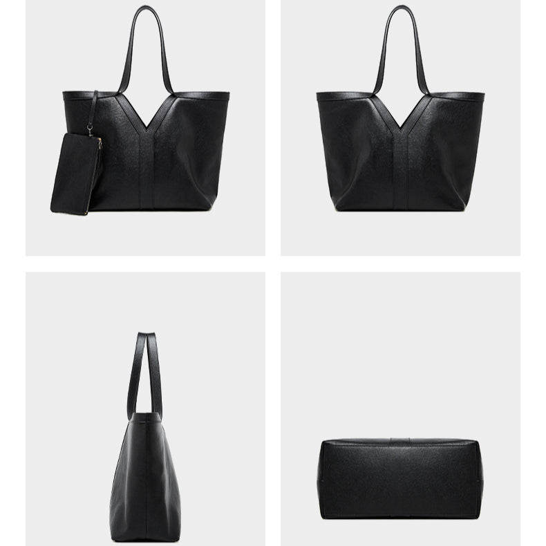 Koreansk höstväska i äkta läder