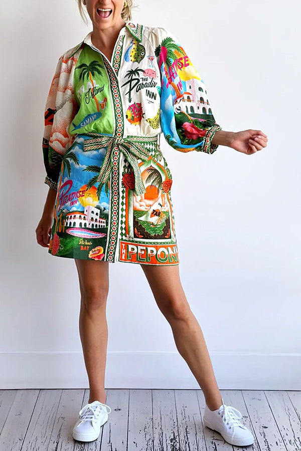 Tropical Postcard Dress
