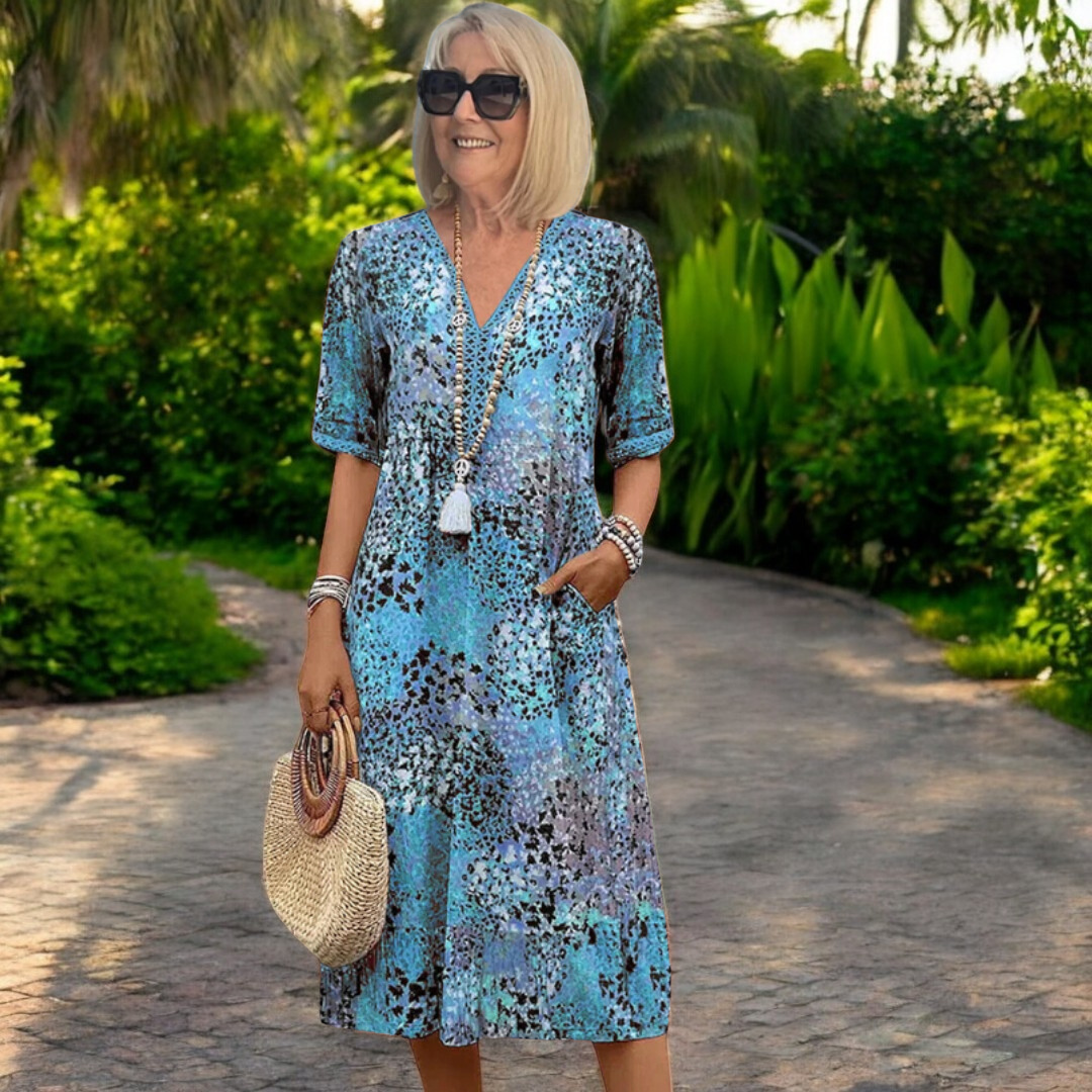 Tropical Sunset Dress