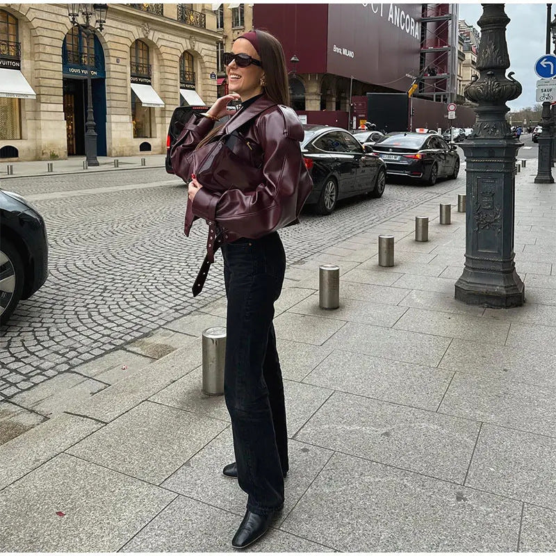Burgundy Luxe Jacket