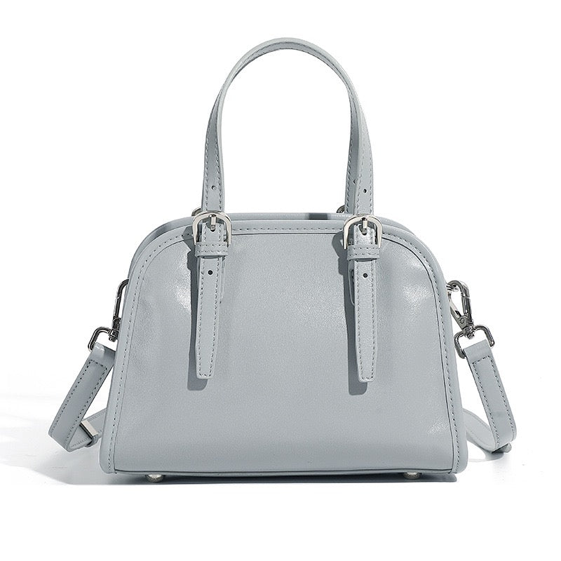 Bowlingväska i äkta läder med stor kapacitet och axelremsväska