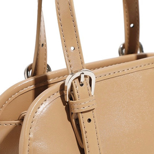 Bowlingväska i äkta läder med stor kapacitet och axelremsväska