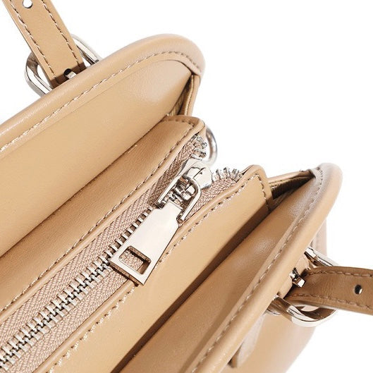 Bowlingväska i äkta läder med stor kapacitet och axelremsväska