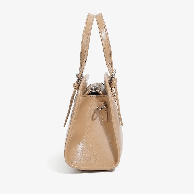 Bowlingväska i äkta läder med stor kapacitet och axelremsväska