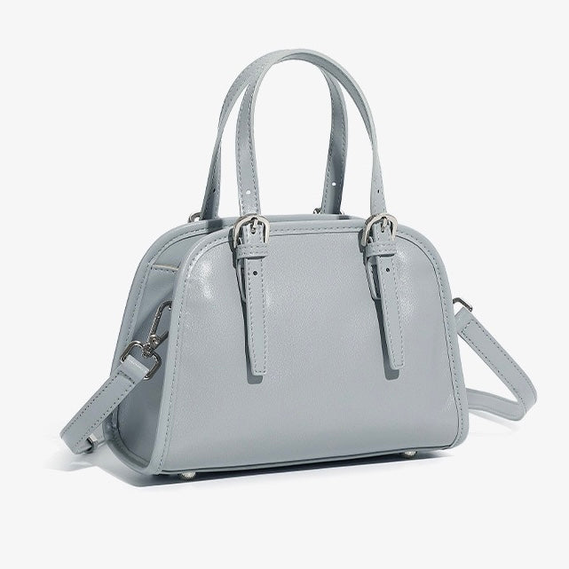 Bowlingväska i äkta läder med stor kapacitet och axelremsväska