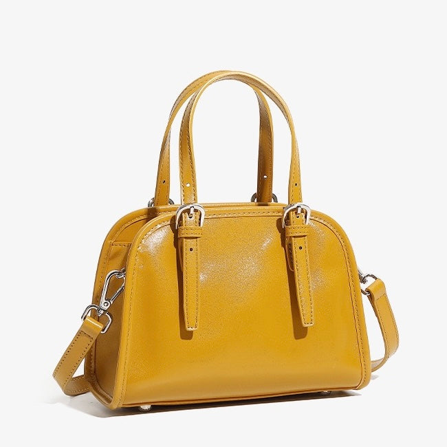 Bowlingväska i äkta läder med stor kapacitet och axelremsväska