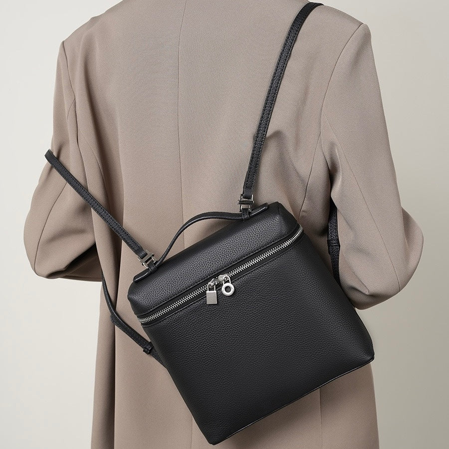 Utsökt lyxig ryggsäck i äkta läder för kvinnor