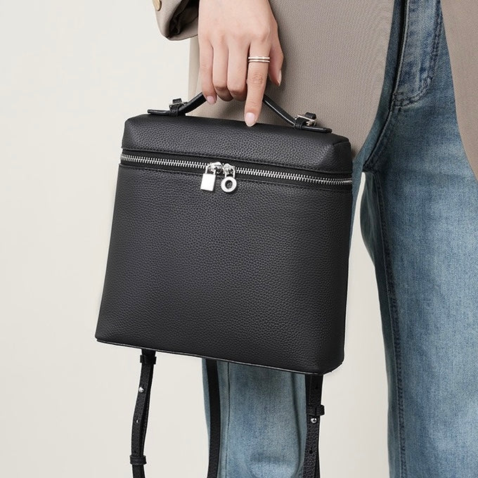 Utsökt lyxig ryggsäck i äkta läder för kvinnor