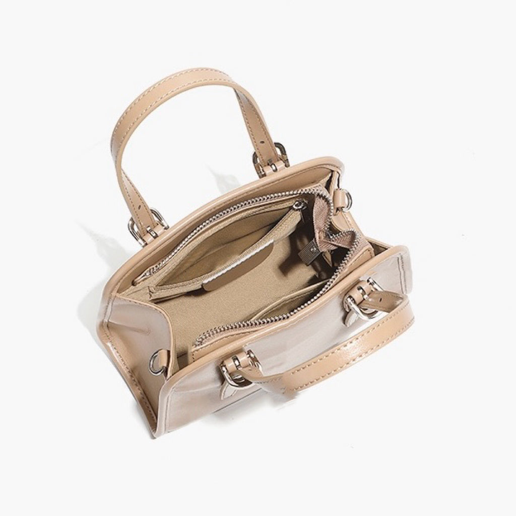 Bowlingväska i äkta läder med stor kapacitet och axelremsväska