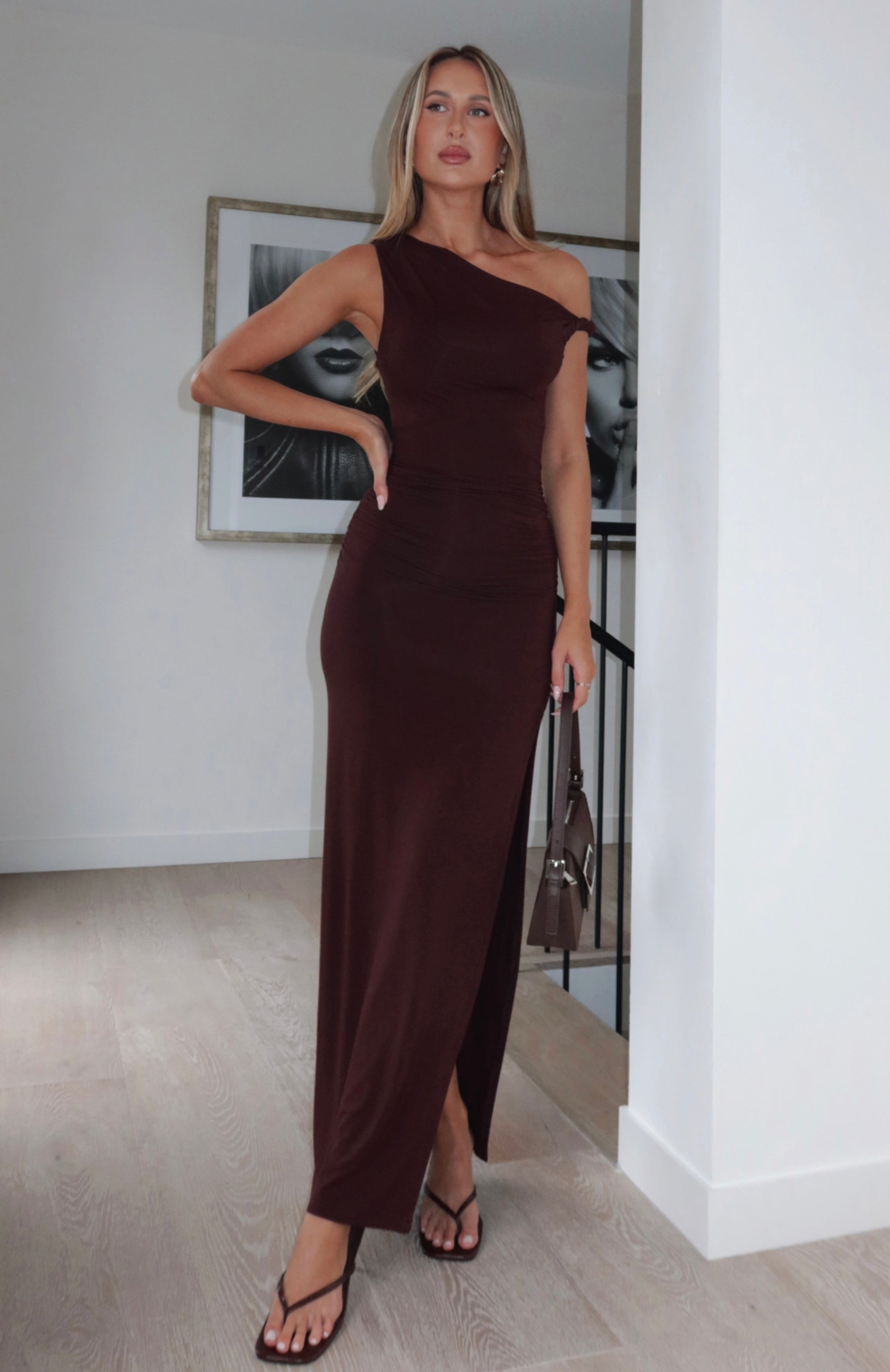 Noir Slit Dress