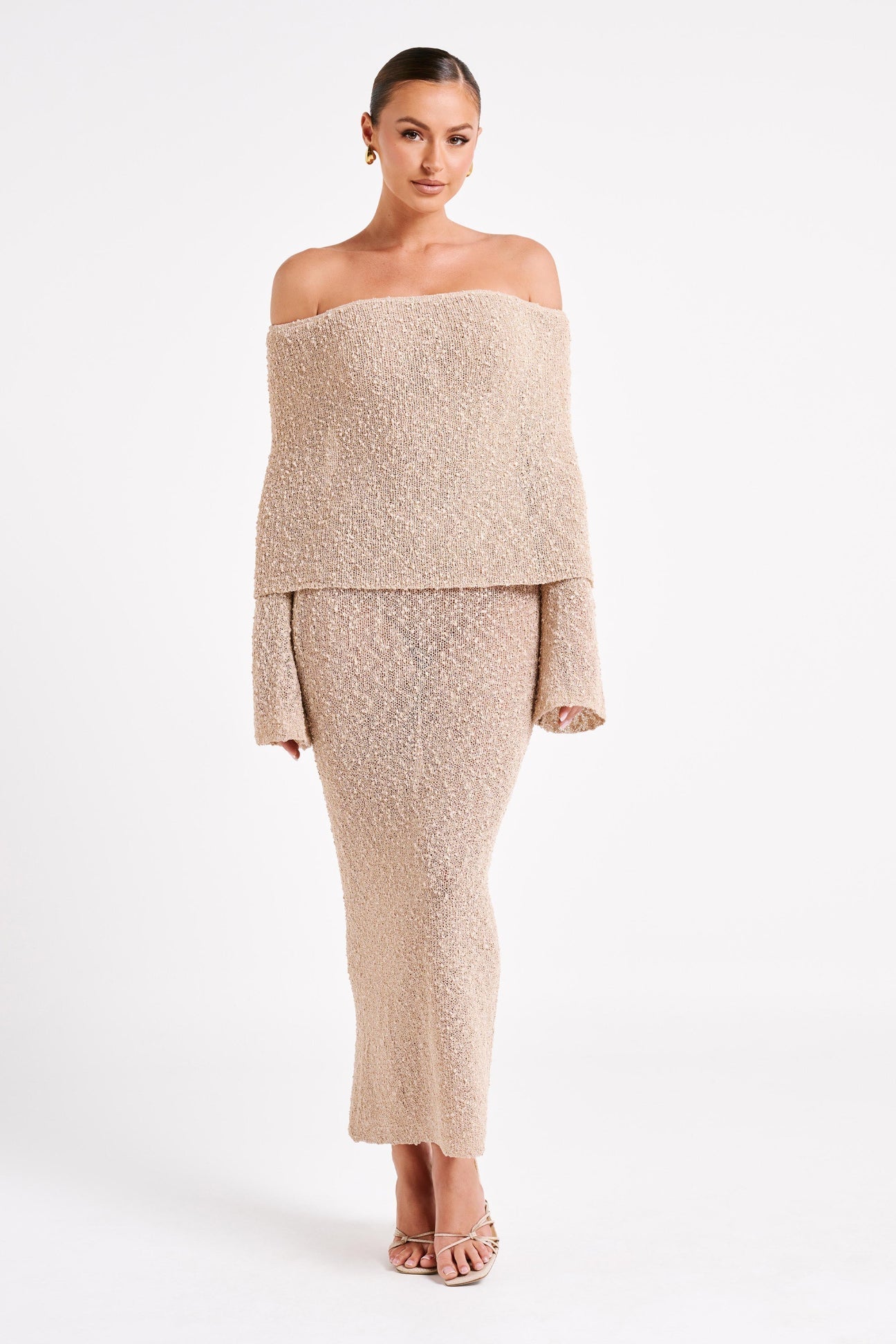 Ivory Drape Gown