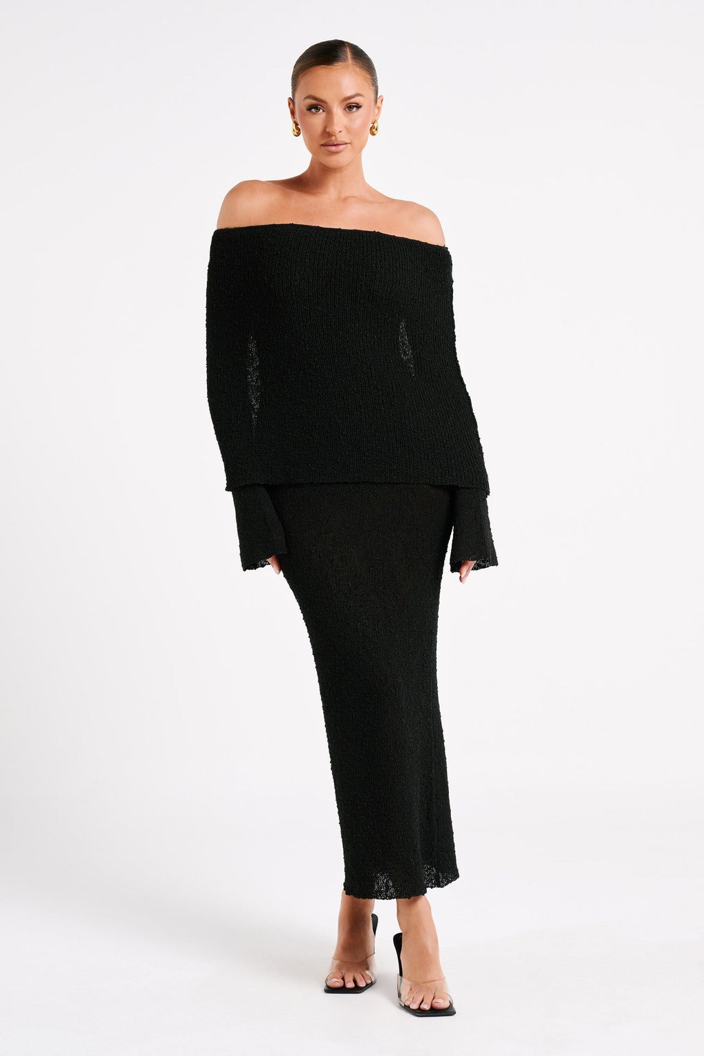 Ivory Drape Gown