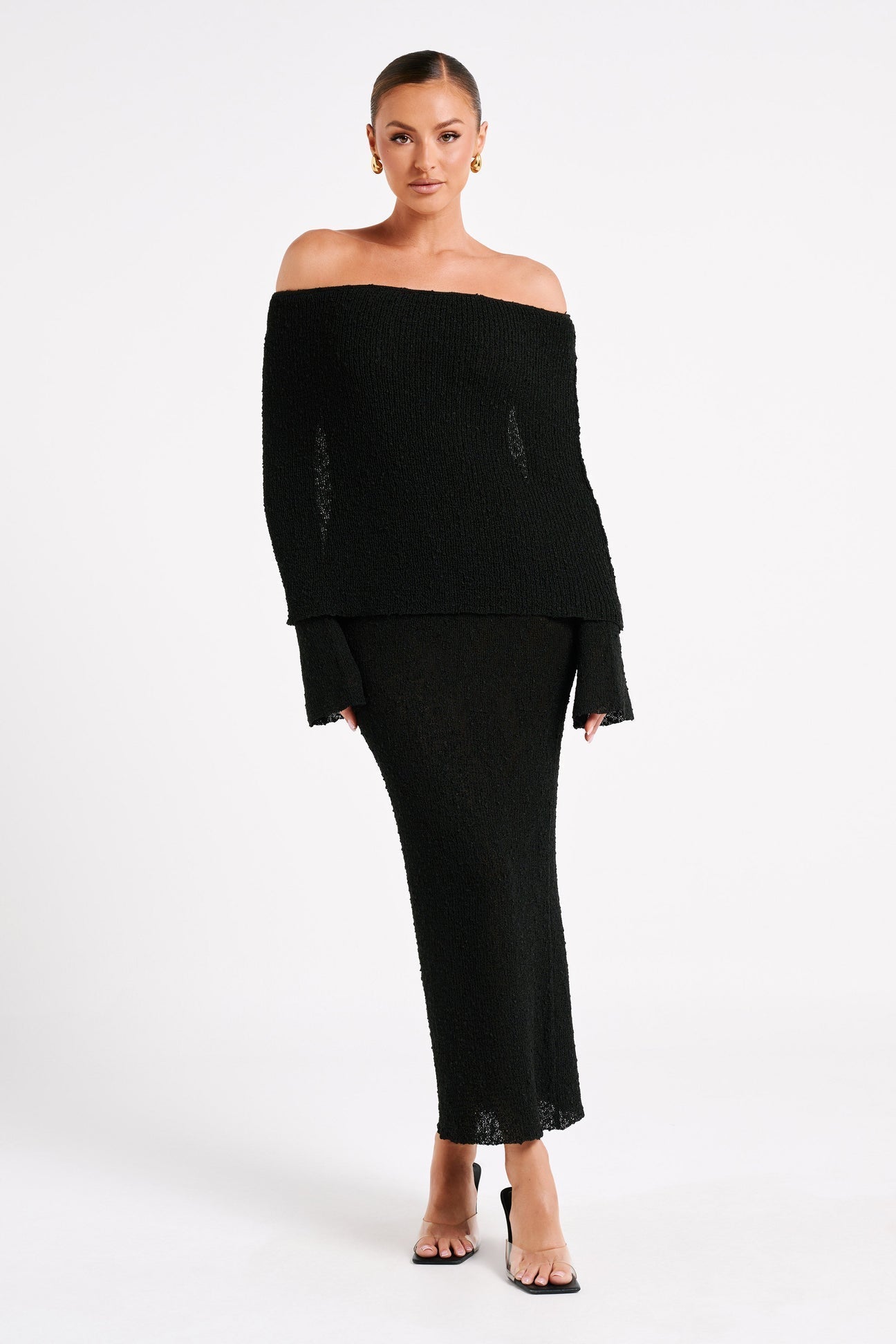Ivory Drape Gown