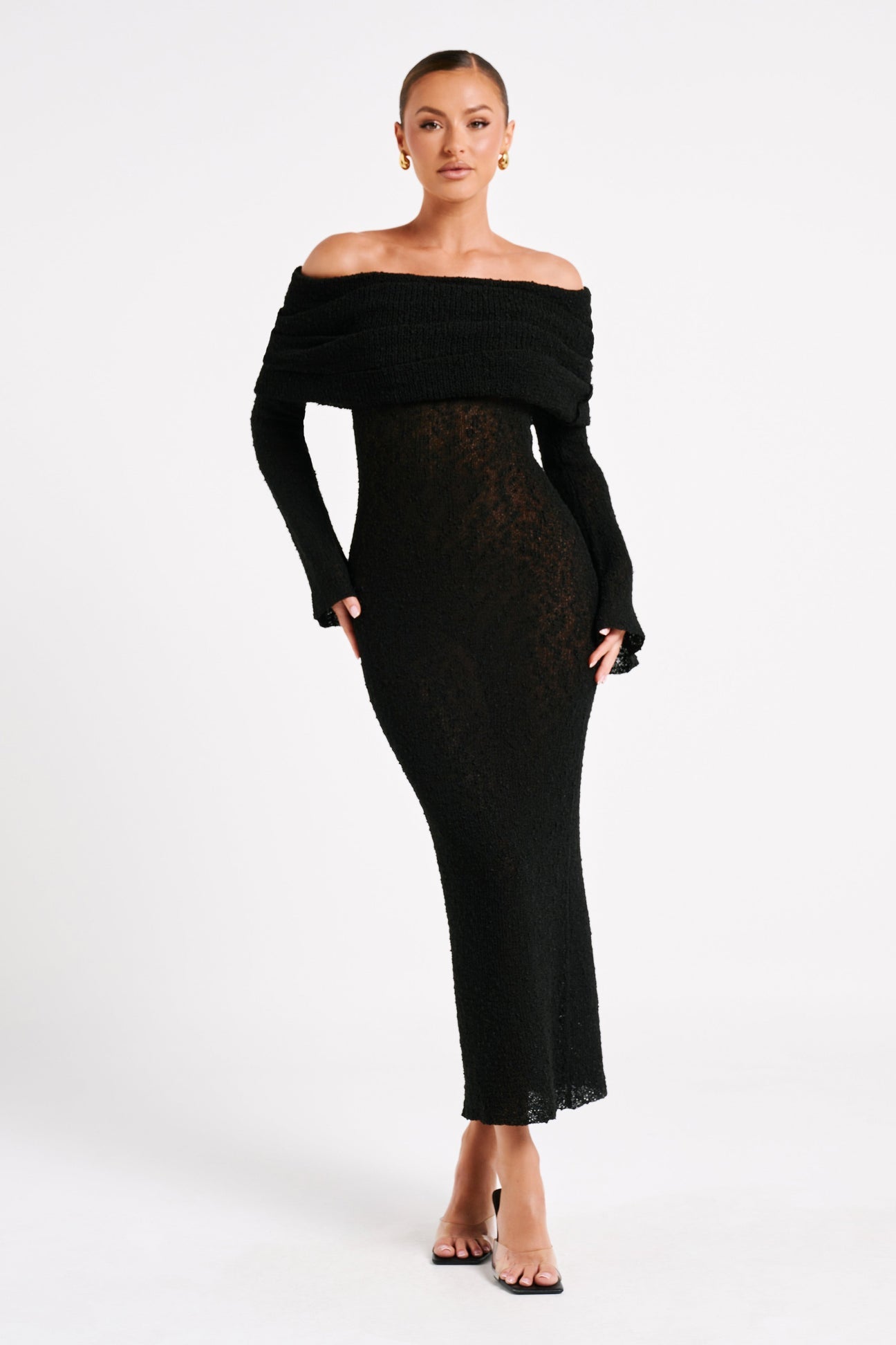 Ivory Drape Gown