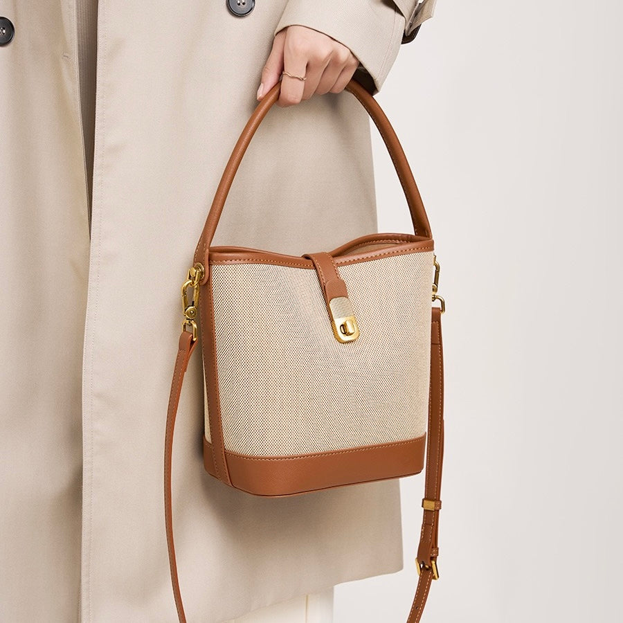 Niche Commuter Color Block vävd axelväska