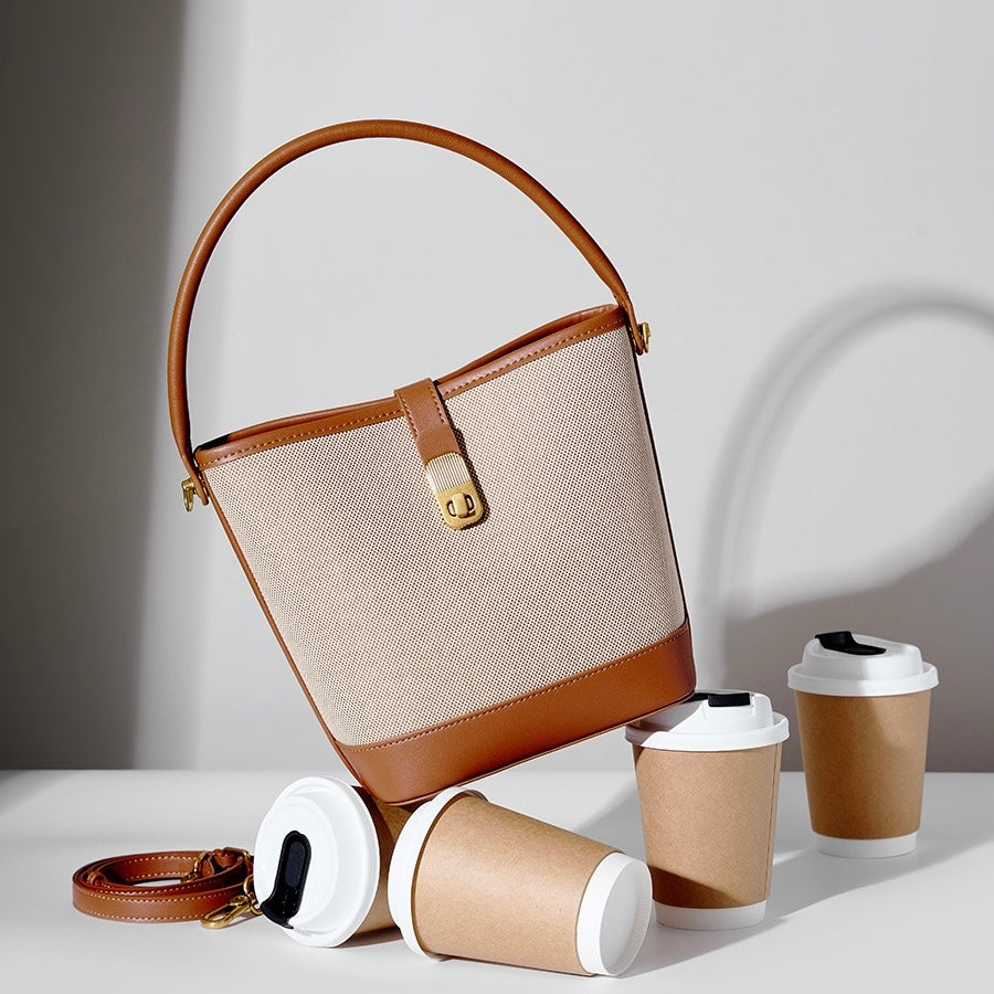 Niche Commuter Color Block vävd axelväska