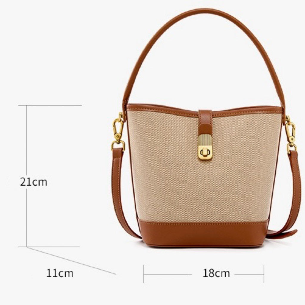 Niche Commuter Color Block vävd axelväska