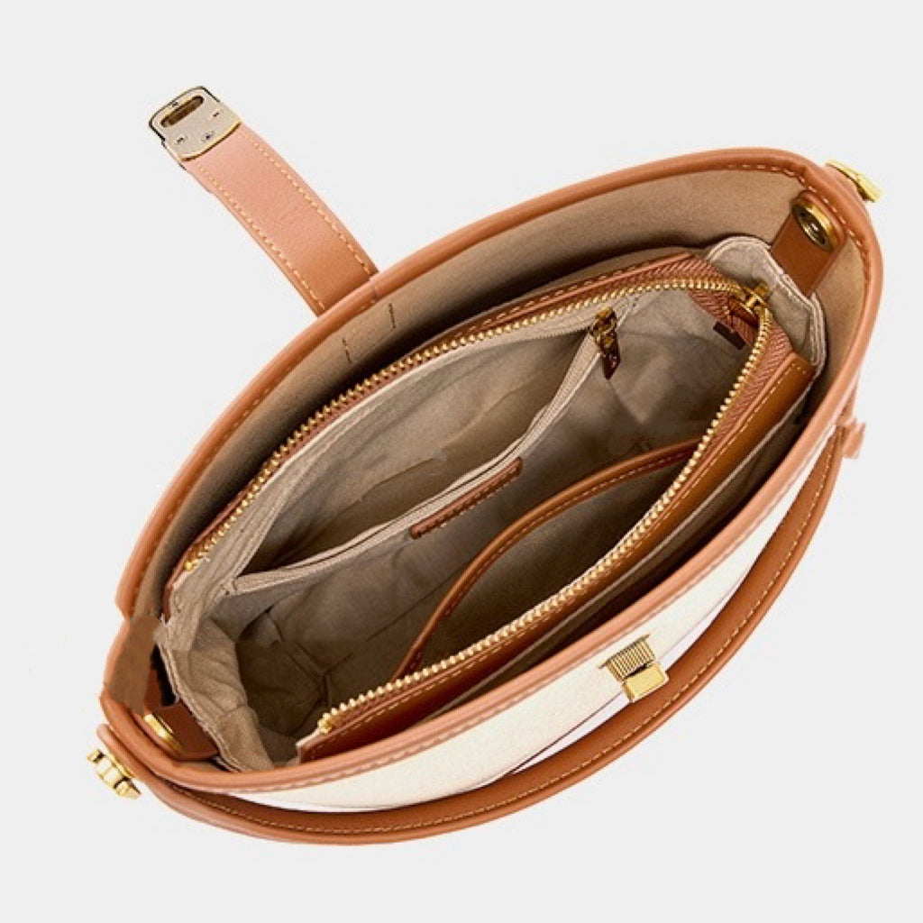 Niche Commuter Color Block vävd axelväska