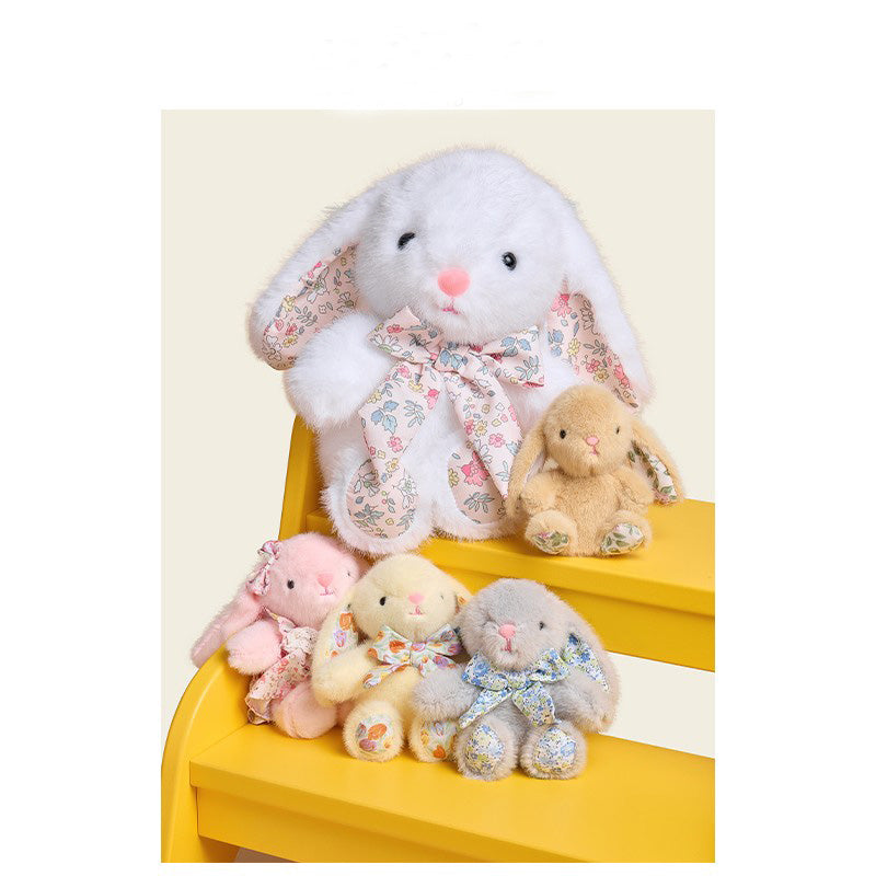 Blommig klänning Baby Bunny Bag Charm