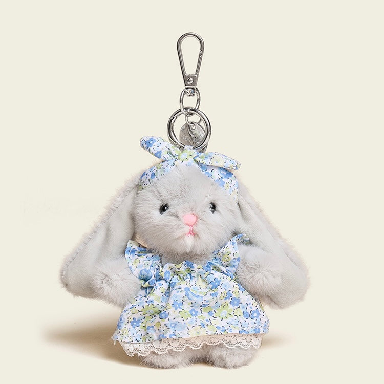 Blommig klänning Baby Bunny Bag Charm