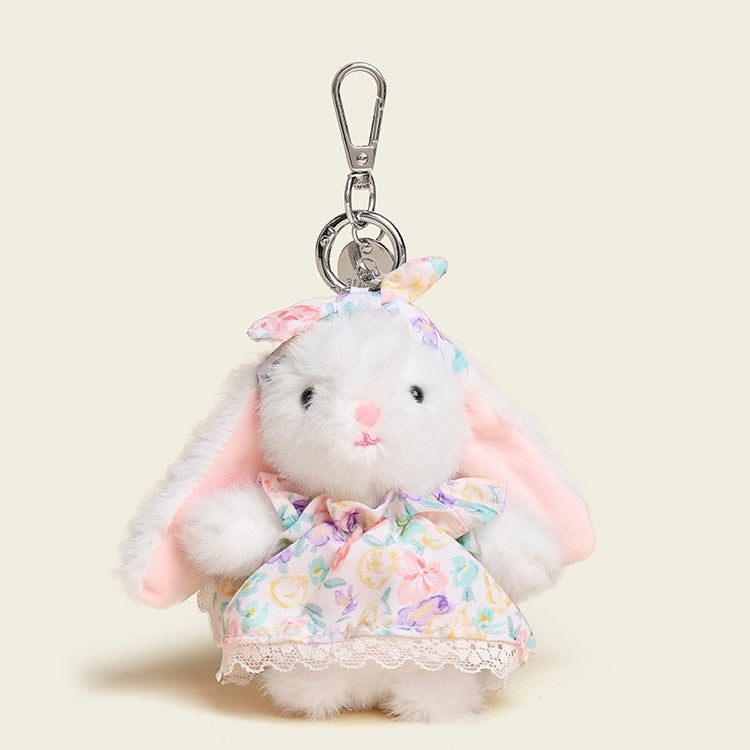 Blommig klänning Baby Bunny Bag Charm