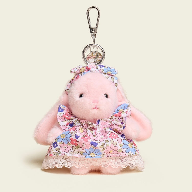 Blommig klänning Baby Bunny Bag Charm