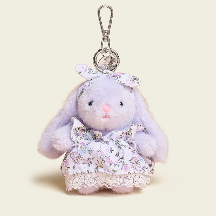 Blommig klänning Baby Bunny Bag Charm