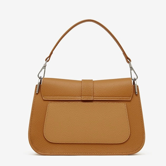 Pendlare Minimalistisk Sadelväska i Äkta Läder