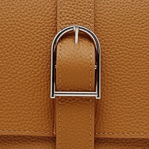 Pendlare Minimalistisk Sadelväska i Äkta Läder