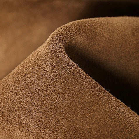 Brun Hobo-axelväska i mocka och läder