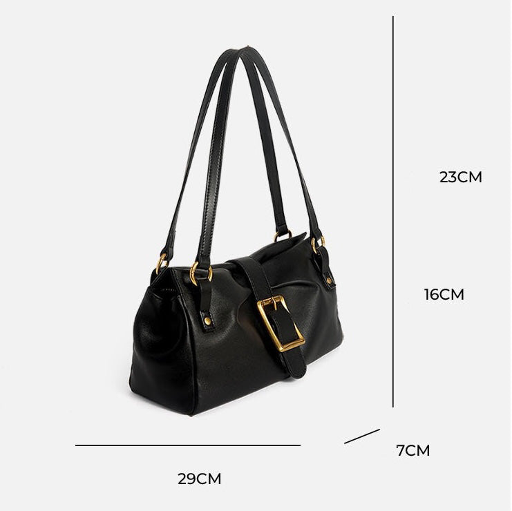 Eternal Elegance Äkta Läderbaguette