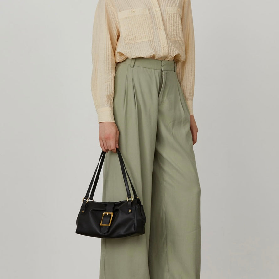 Eternal Elegance Äkta Läderbaguette