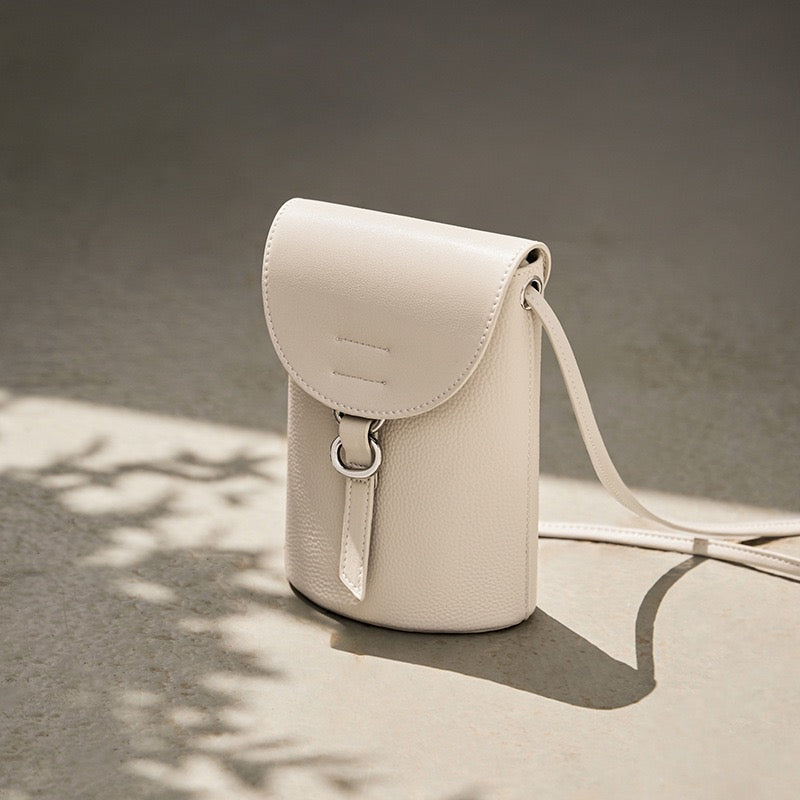 Lyxig mini-axelväska i äkta läder för kvinnor