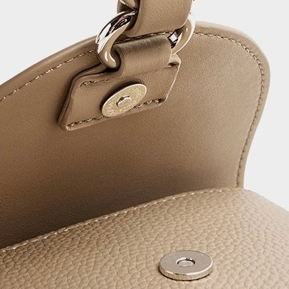 Lyxig mini-axelväska i äkta läder för kvinnor