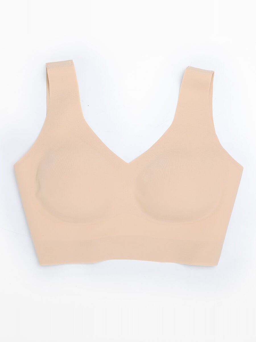 Isabella V-Neck Seamless Bust Support Shapewear Bra