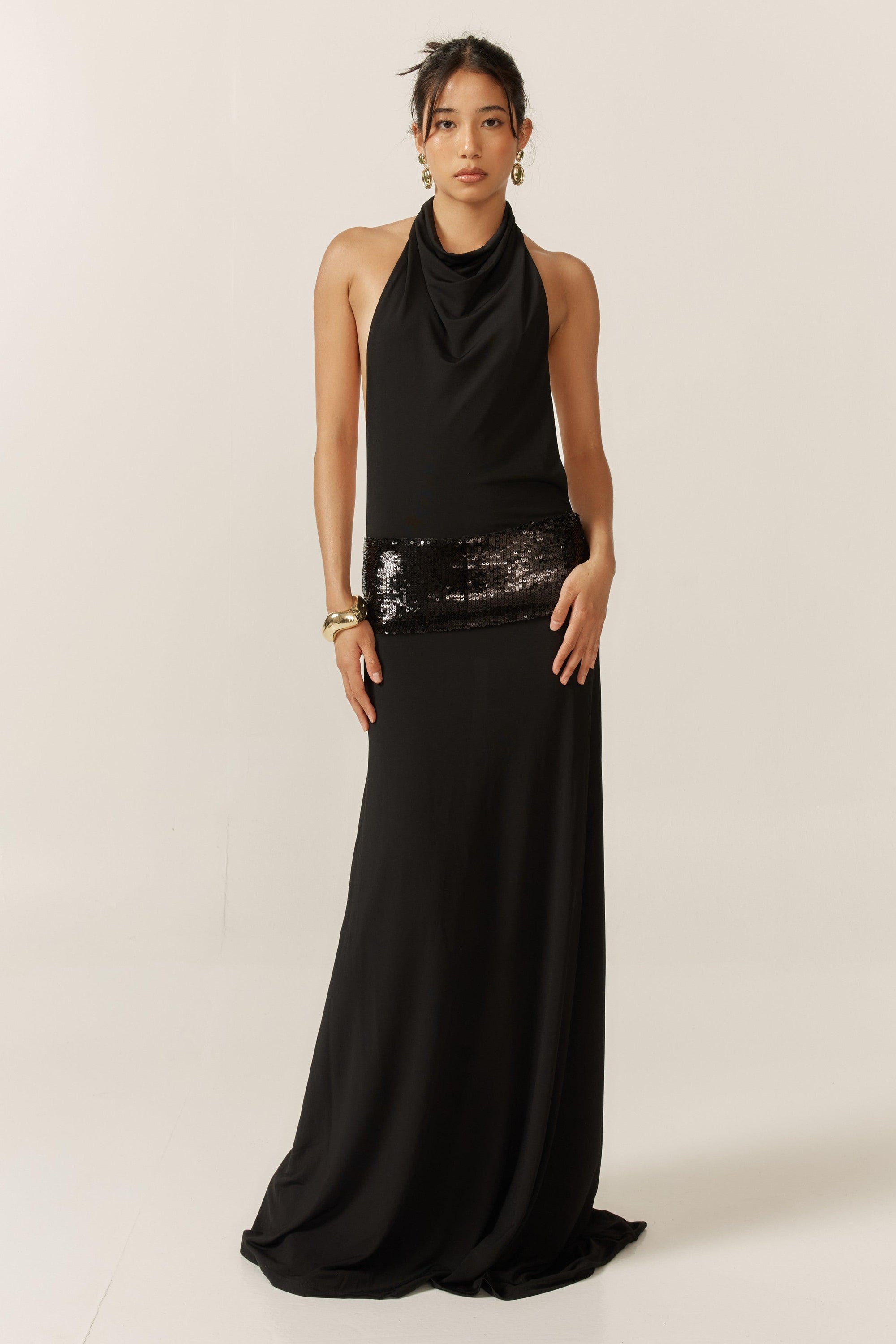 Jade Sequin Gown
