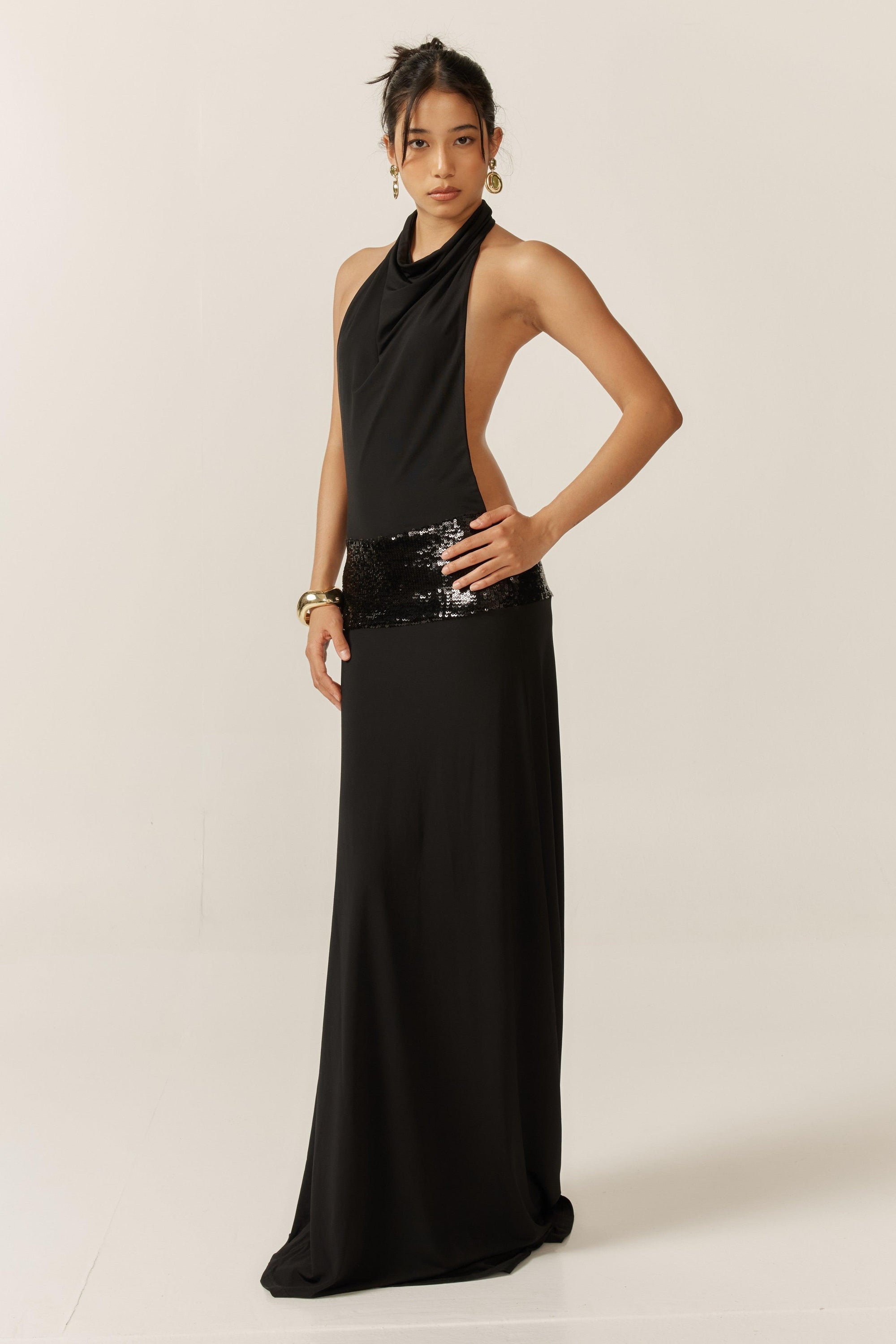 Jade Sequin Gown