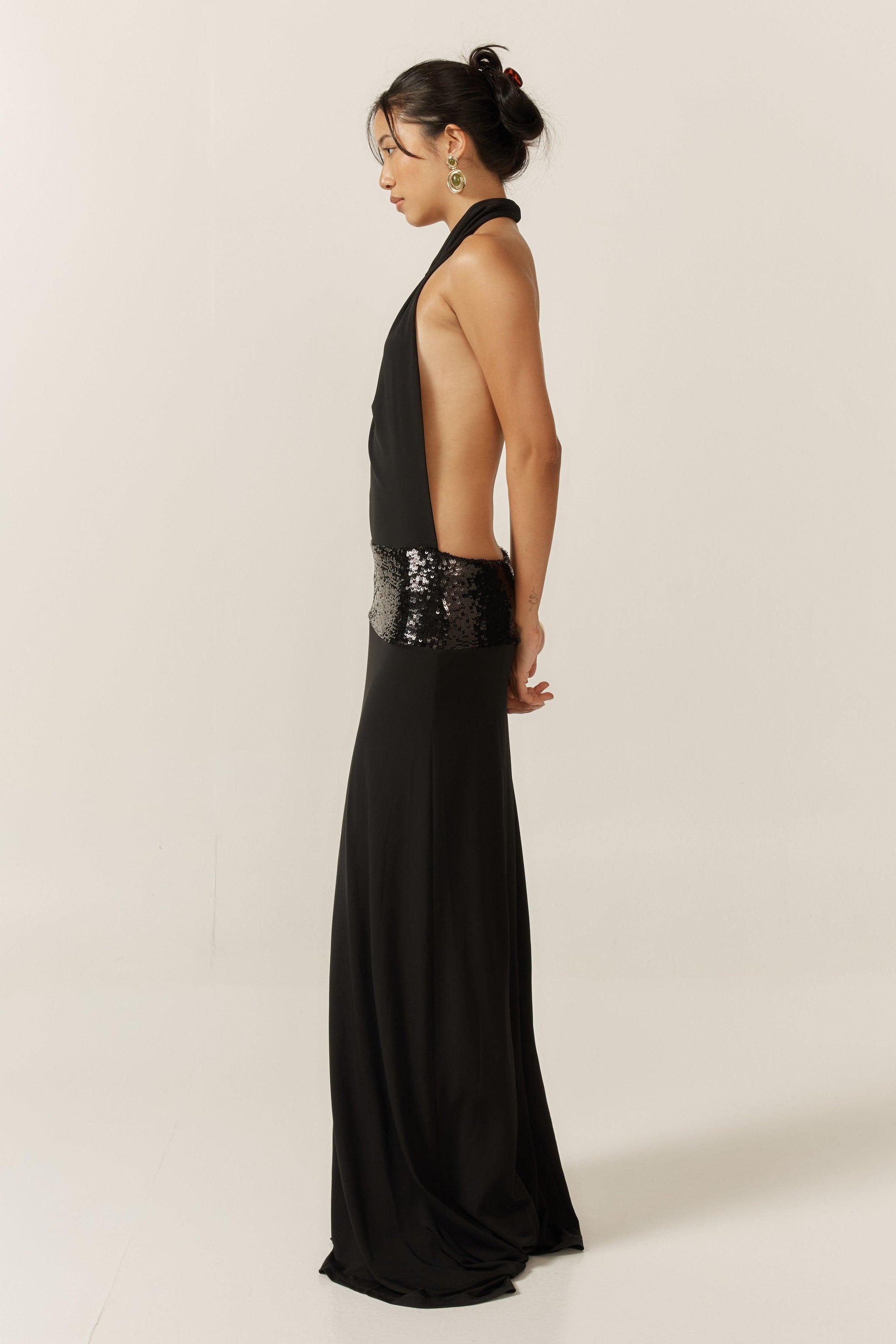Jade Sequin Gown