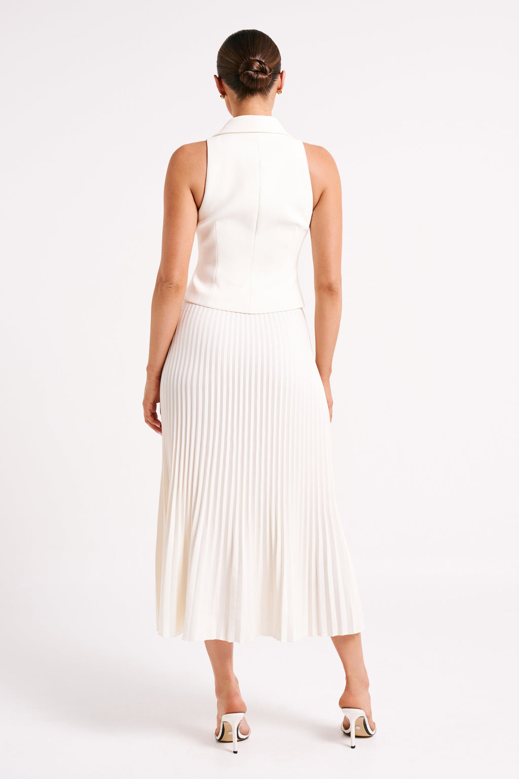 Layorza Celeste Pleated Skirt